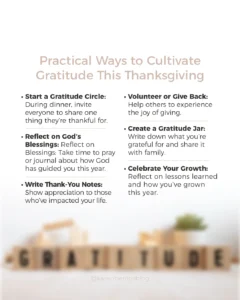 Practical ways to cultivate gratitude this thanksgiving