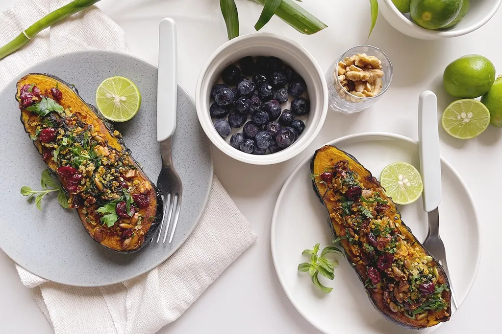 Receta Calabaza Bellota Rellena con Quinoa