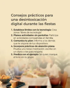 Consejos para una desintoxicacion digital durante las fiestas