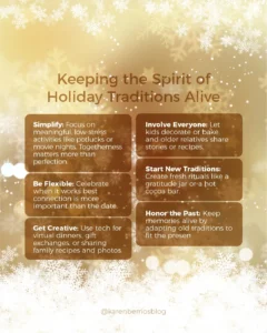 Infographic Steps Keeping the spirit of holiday traditions alive