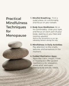 Infographic Mindfulness and menopause