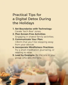 Tips for a digital detox during the holidays